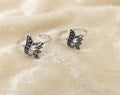 Marcasite Peacock Silver Toe Rings
