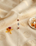 Om Coin Rudraksha Silver Bracelet