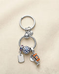 Designer Charm Silver Keychain