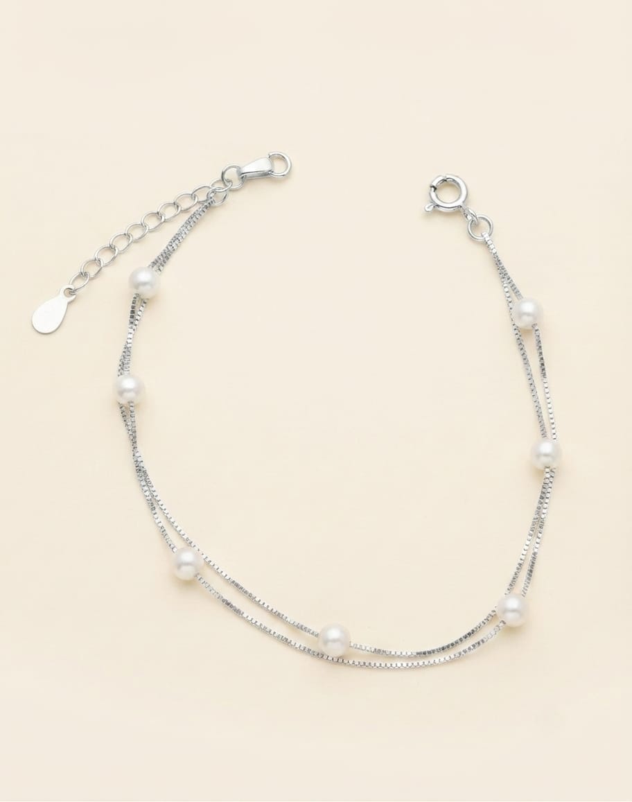Pearl two line bracelet