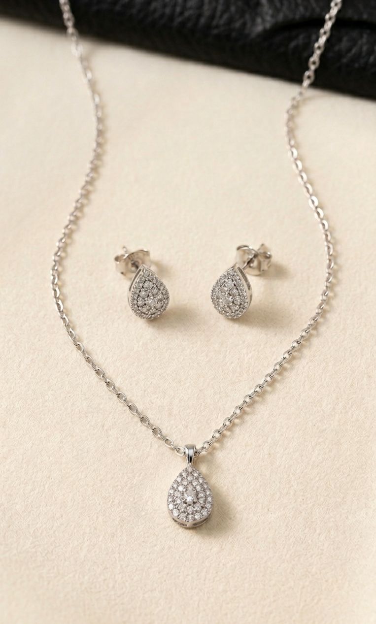 Necklace with earrings