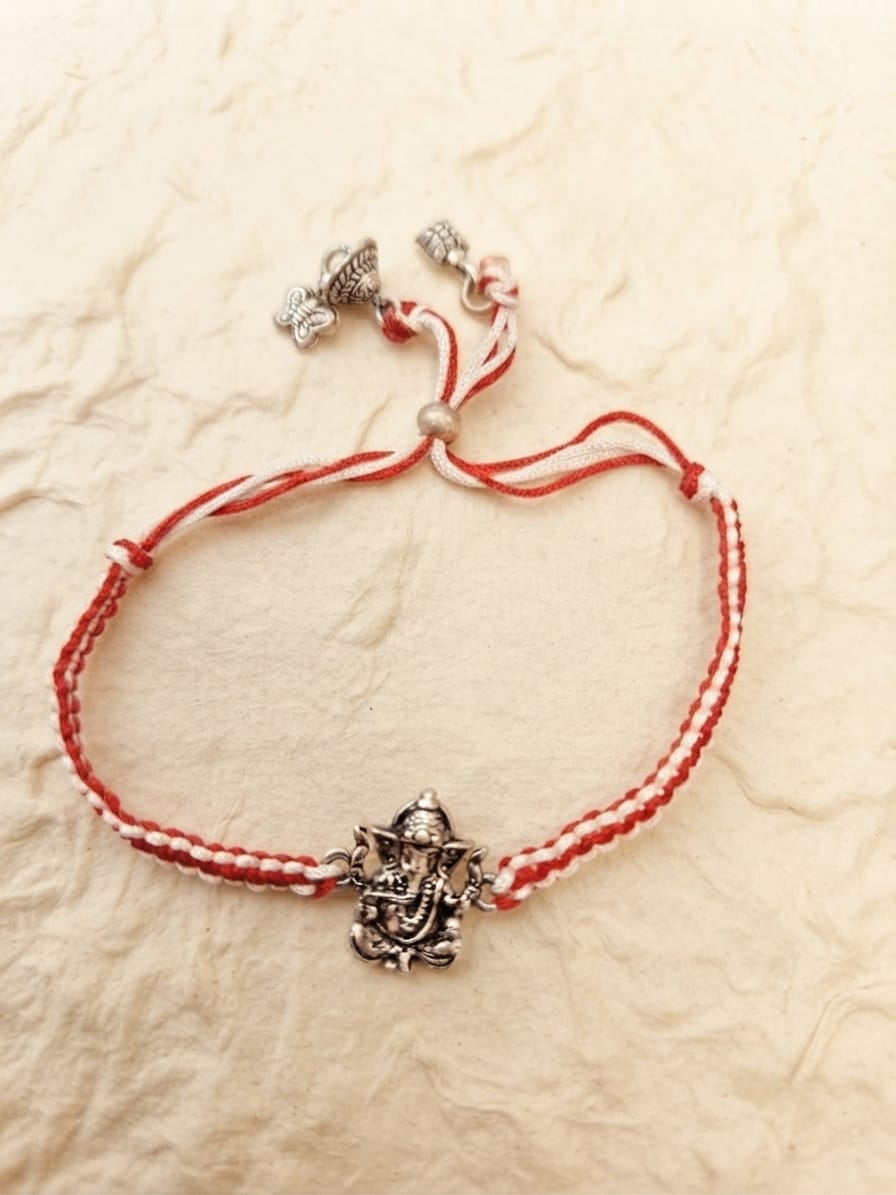 Ganesha Braided Bhabhi Rakhi