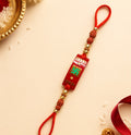 Gold Plated Swastik Shubh Labh Rakhi
